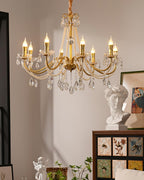 Elysion Lustra Chandelier Cristal Doré Élégant - Neutralighting