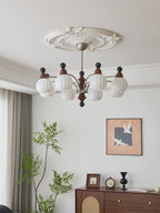 Zosilara Chandelier en Bois Traditionnel - Neutralighting