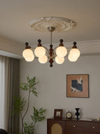 Zosilara Chandelier en Bois Traditionnel - Neutralighting