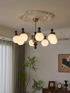 Zosilara Chandelier en Bois Traditionnel - Neutralighting
