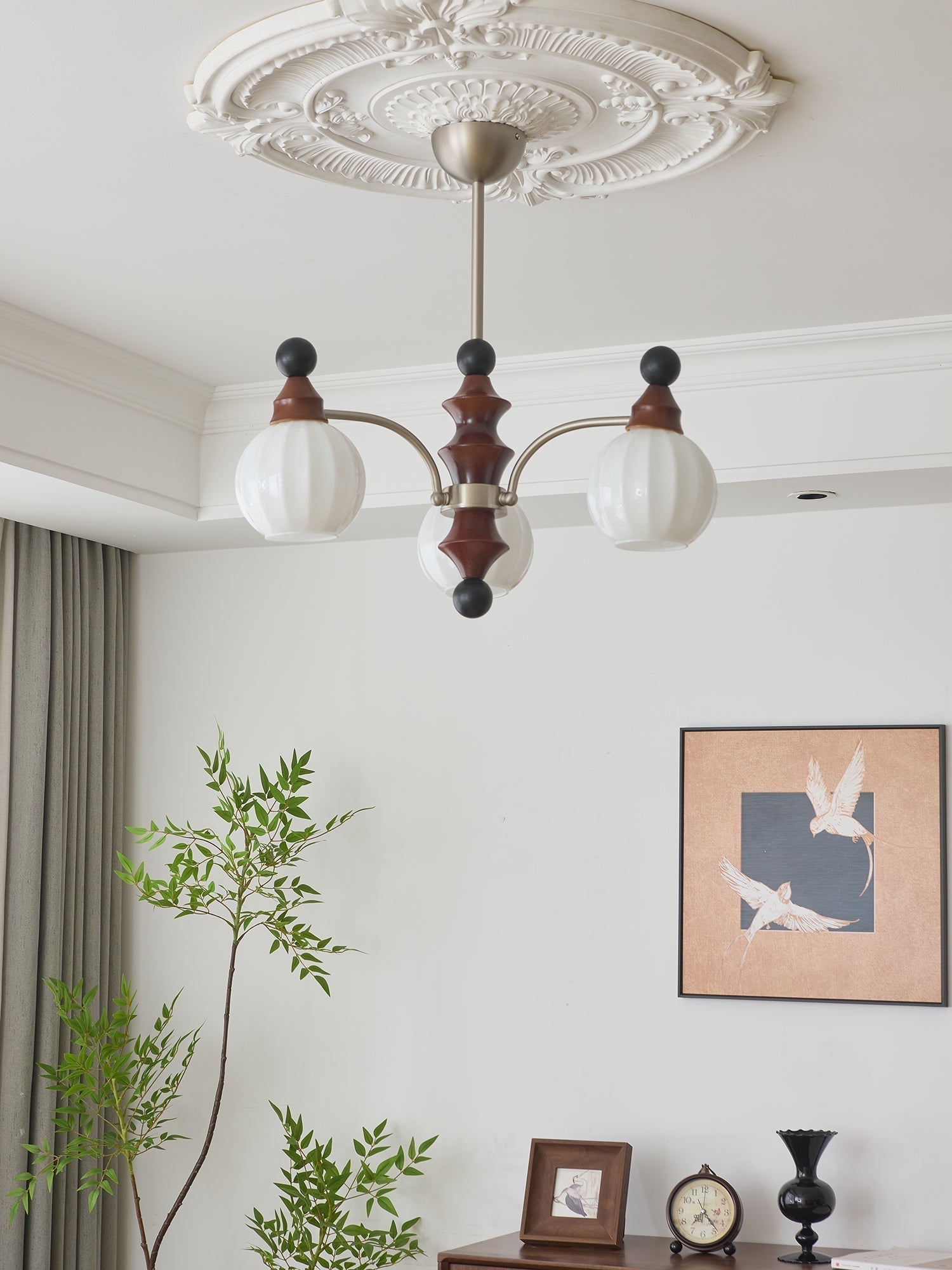Zosilara Chandelier en Bois Traditionnel - Neutralighting