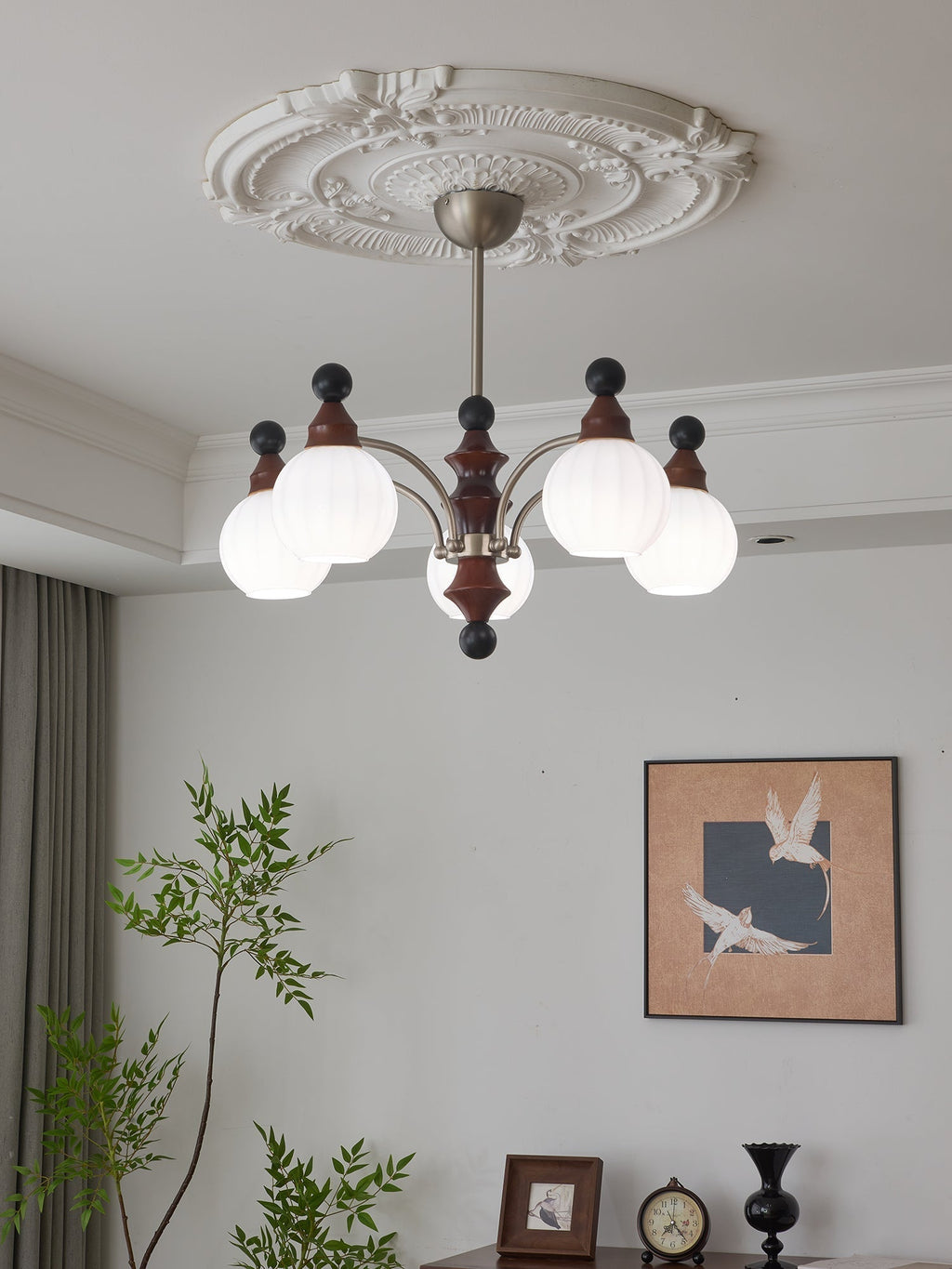 Zosilara Chandelier en Bois Traditionnel - Neutralighting