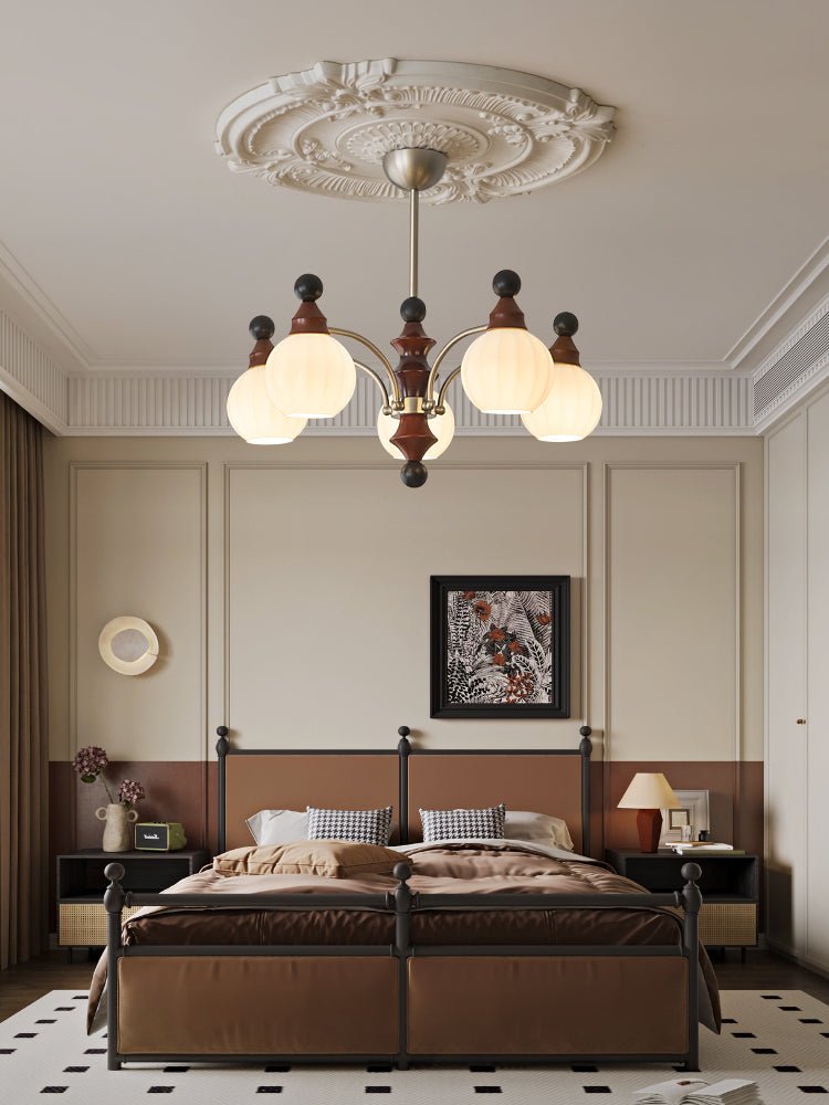 Zosilara Chandelier en Bois Traditionnel - Neutralighting