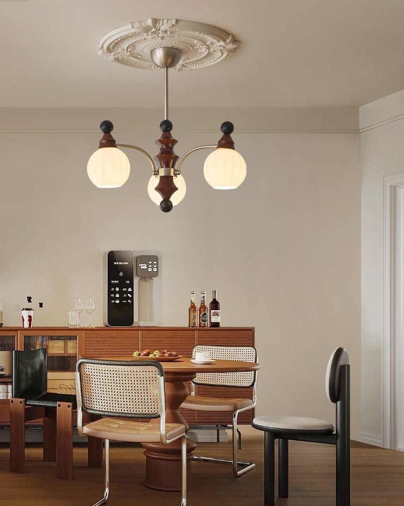 Zosilara Chandelier en Bois Traditionnel - Neutralighting