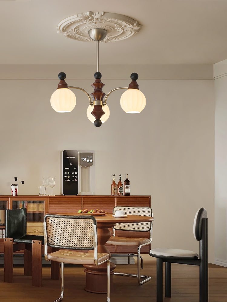 Zosilara Chandelier en Bois Traditionnel - Neutralighting