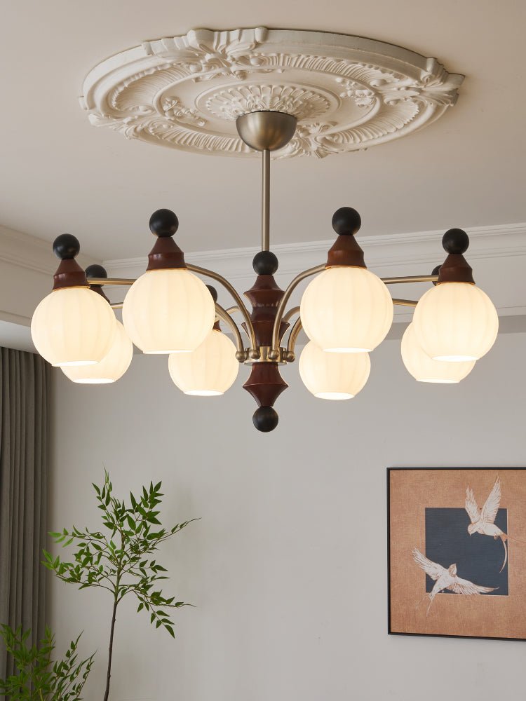 Zosilara Chandelier en Bois Traditionnel - Neutralighting