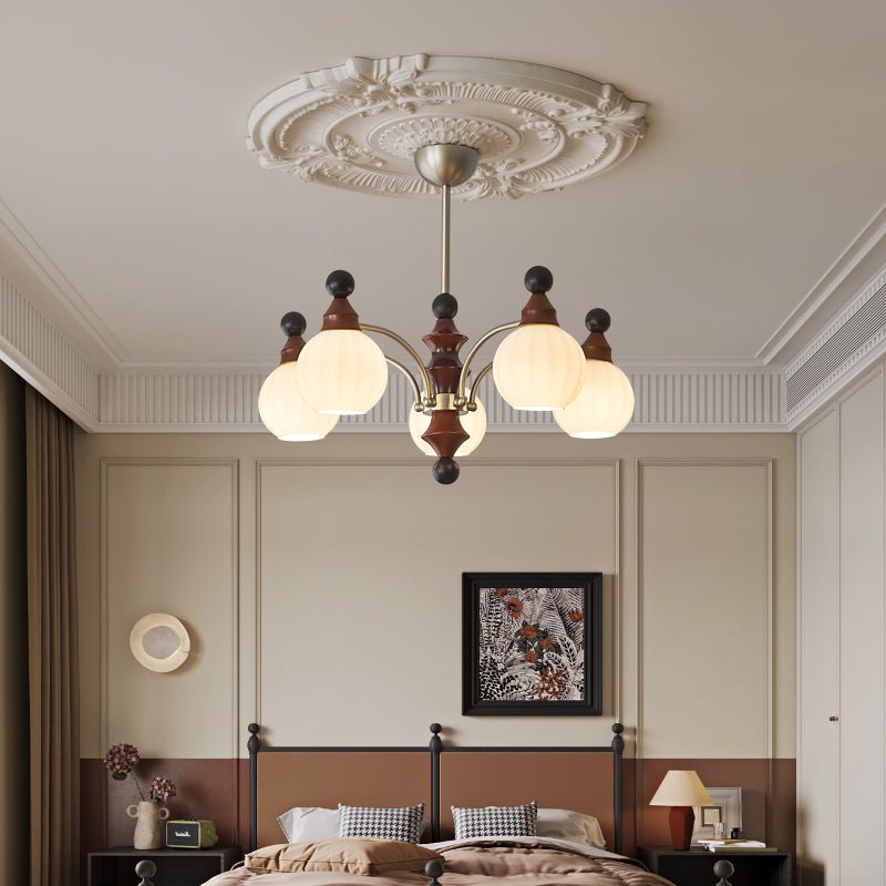 Zosilara Chandelier en Bois Traditionnel - Neutralighting