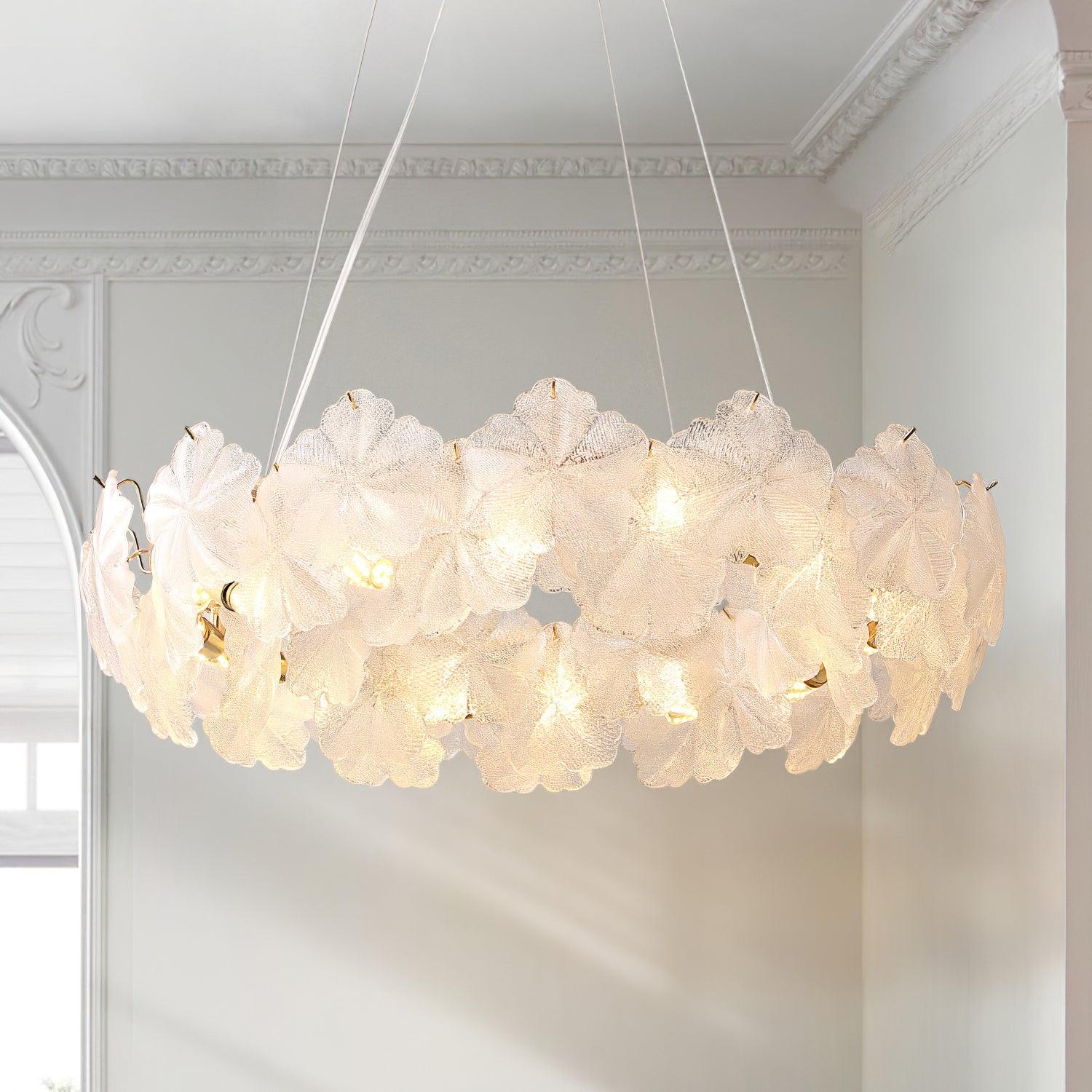 Vitheir Chandelier en Verre Floral - Neutralighting
