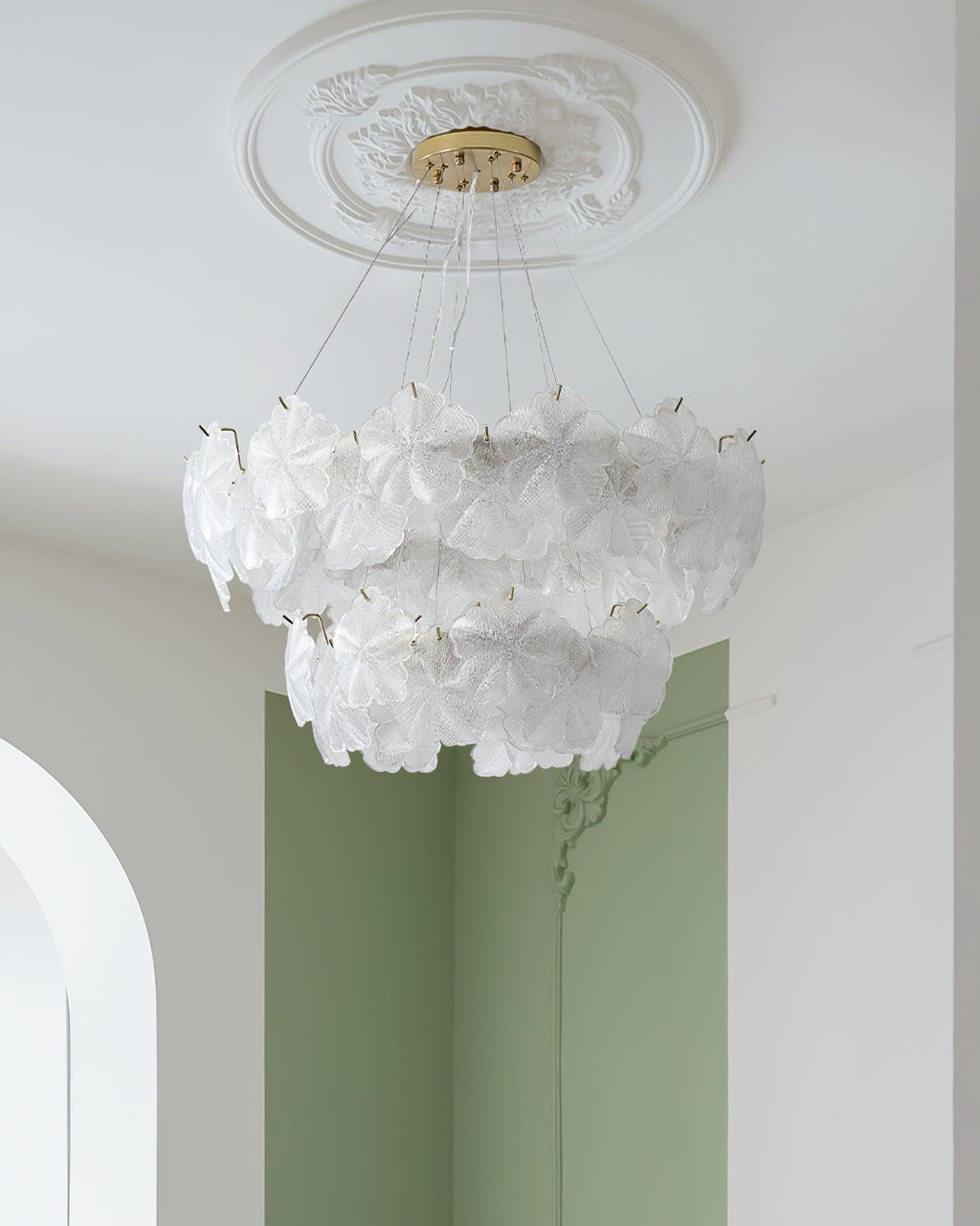 Vitheir Chandelier en Verre Floral - Neutralighting