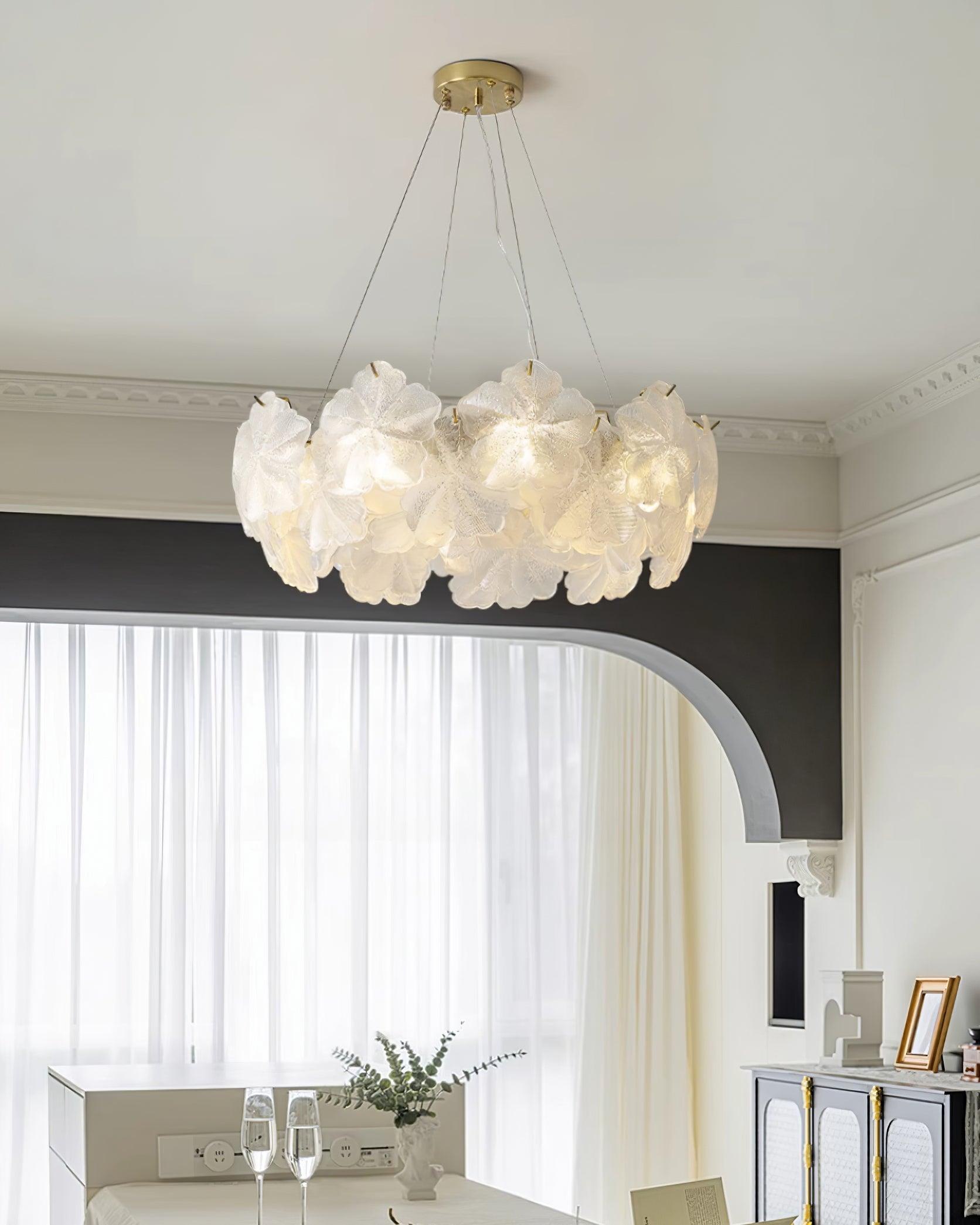 Vitheir Chandelier en Verre Floral - Neutralighting