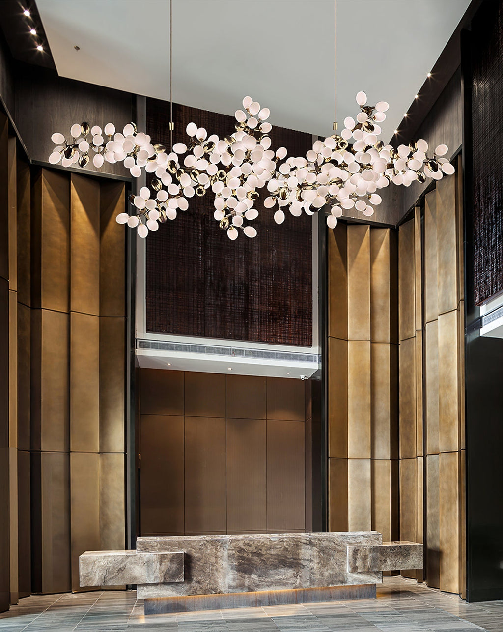 Cithaila Lustre Postmoderne De Luxe En Métal Et Verre - Neutralighting