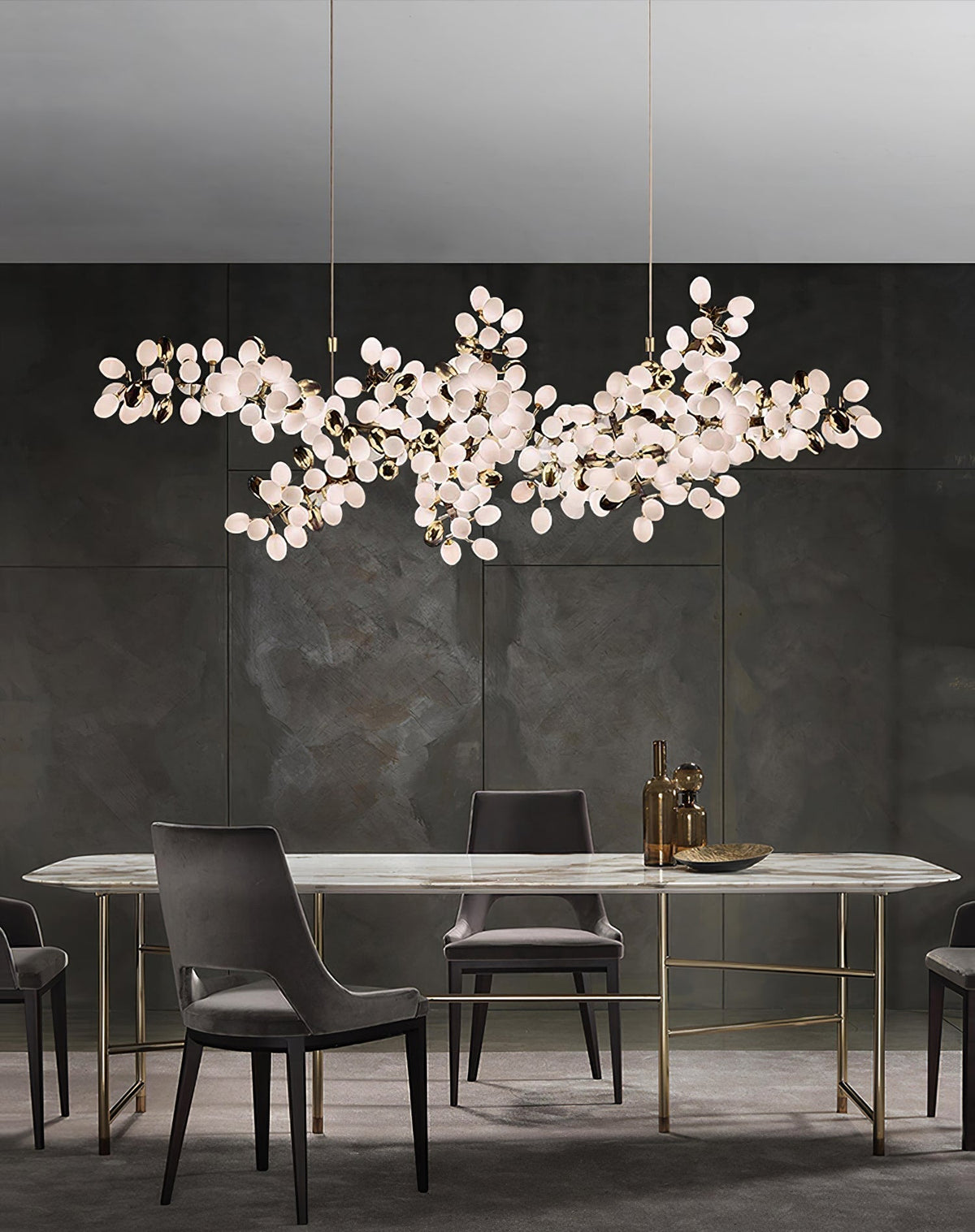 Cithaila Lustre Postmoderne De Luxe En Métal Et Verre - Neutralighting