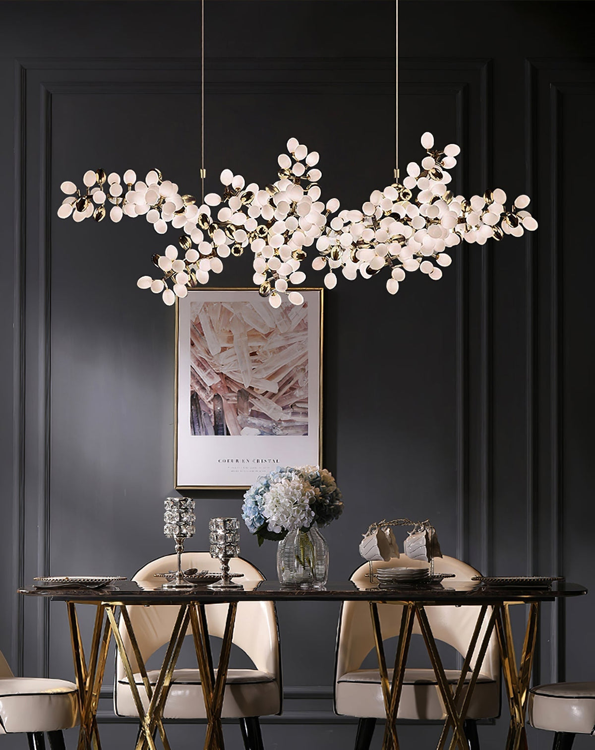 Cithaila Lustre Postmoderne De Luxe En Métal Et Verre - Neutralighting
