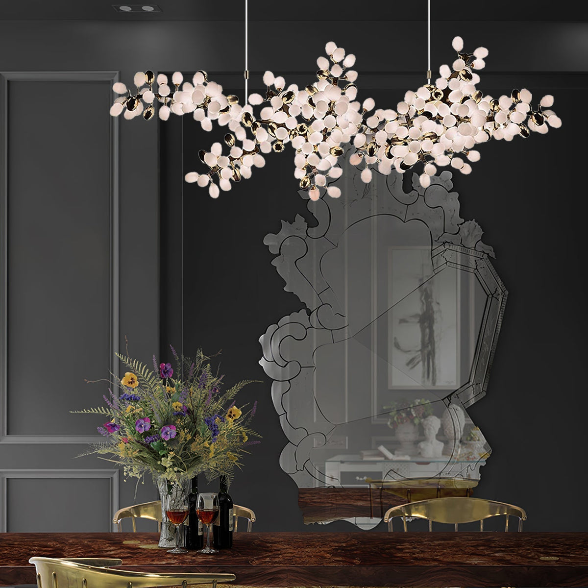 Cithaila Lustre Postmoderne De Luxe En Métal Et Verre - Neutralighting