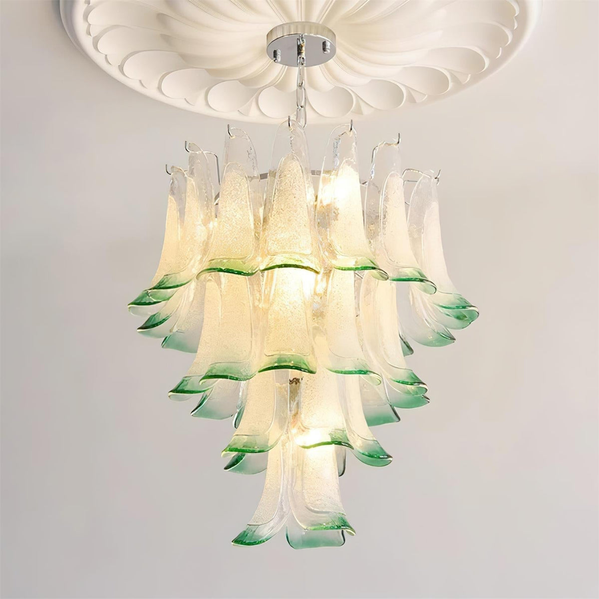 Valier Lustre Pétales en Verre Superposés - Neutralighting