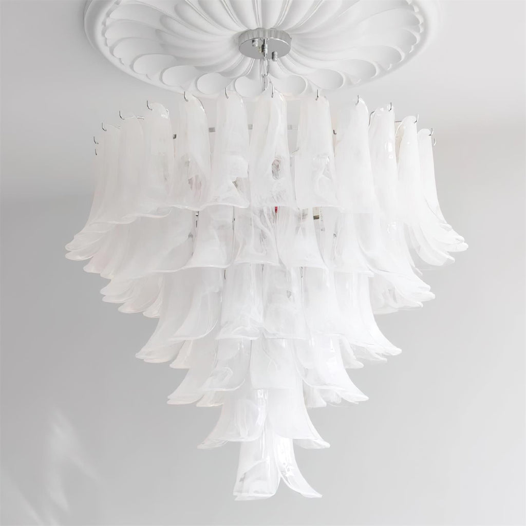 Valier Lustre Pétales en Verre Superposés - Neutralighting