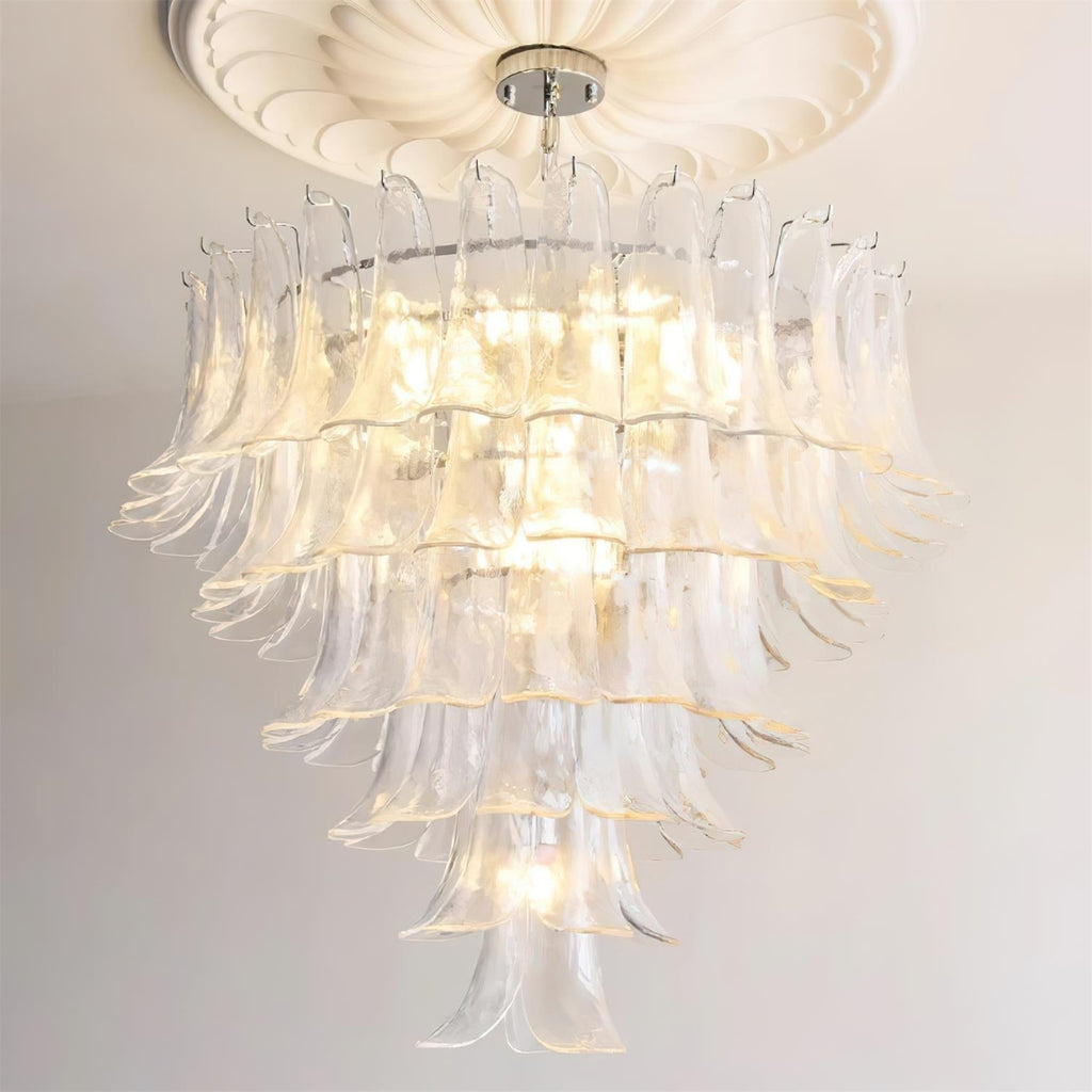 Valier Lustre Pétales en Verre Superposés - Neutralighting