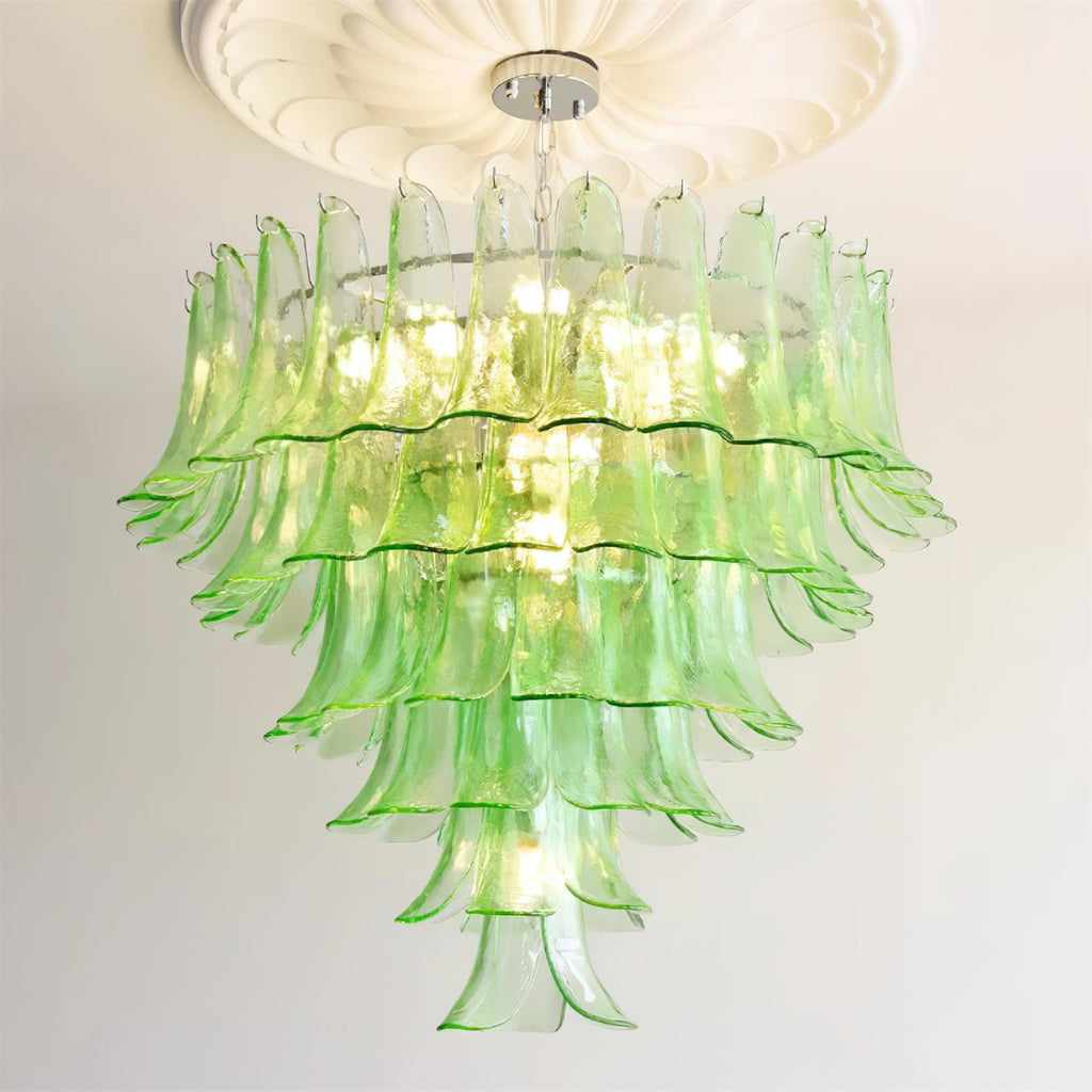 Valier Lustre Pétales en Verre Superposés - Neutralighting