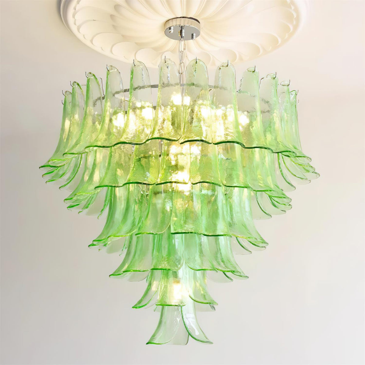 Valier Lustre Pétales en Verre Superposés - Neutralighting