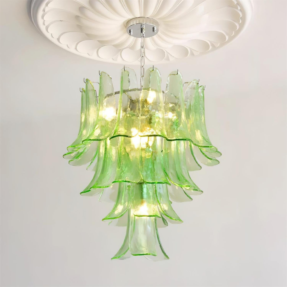 Valier Lustre Pétales en Verre Superposés - Neutralighting