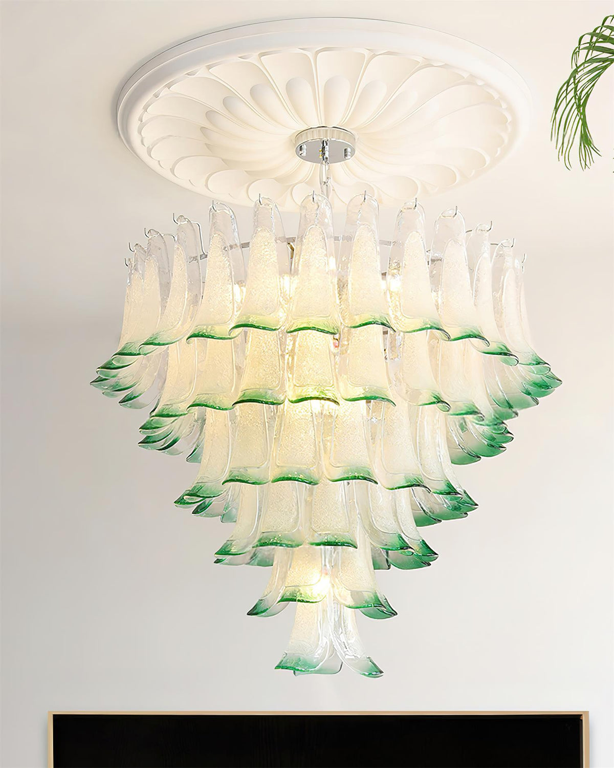 Valier Lustre Pétales en Verre Superposés - Neutralighting