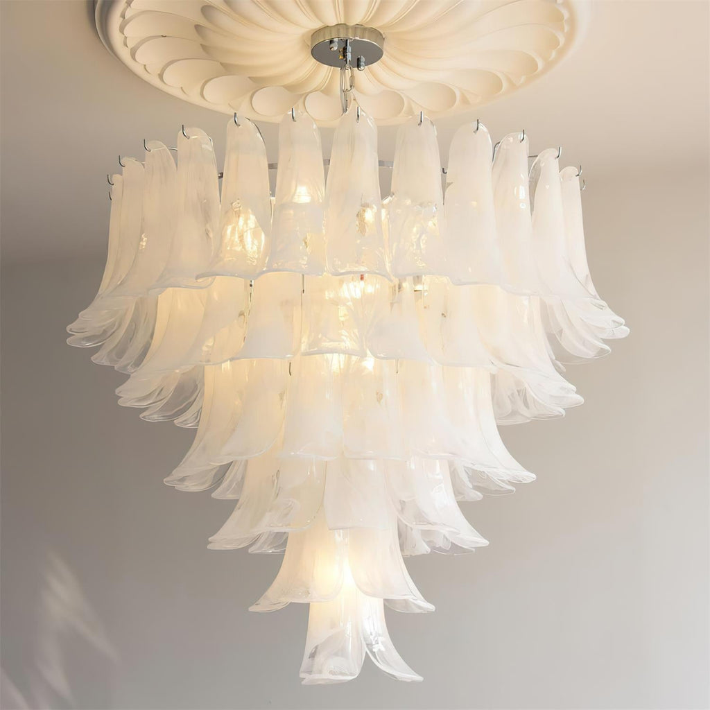 Valier Lustre Pétales en Verre Superposés - Neutralighting