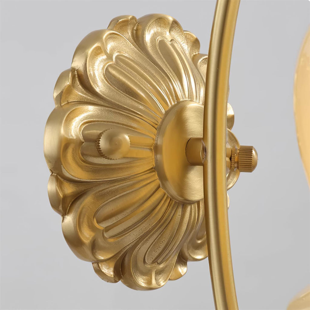 Vivinir Applique Murale en Laiton et Résine Fleur - Neutralighting