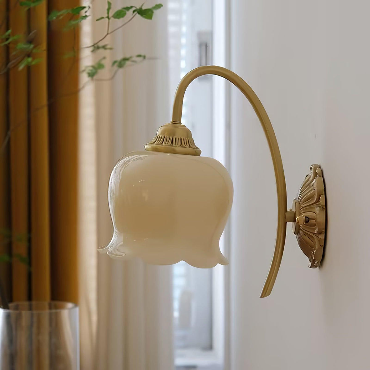 Vivinir Applique Murale en Laiton et Résine Fleur - Neutralighting