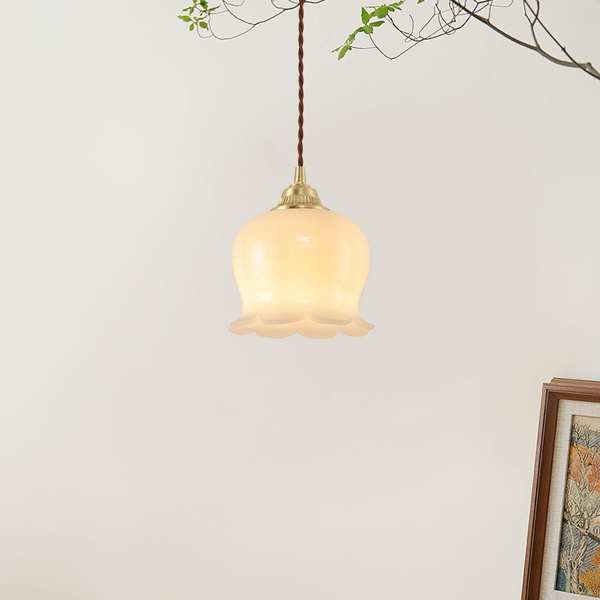 Solviance Suspension Glam en Laiton et Résine - Neutralighting