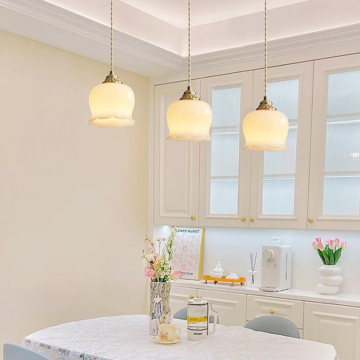 Solviance Suspension Glam en Laiton et Résine - Neutralighting