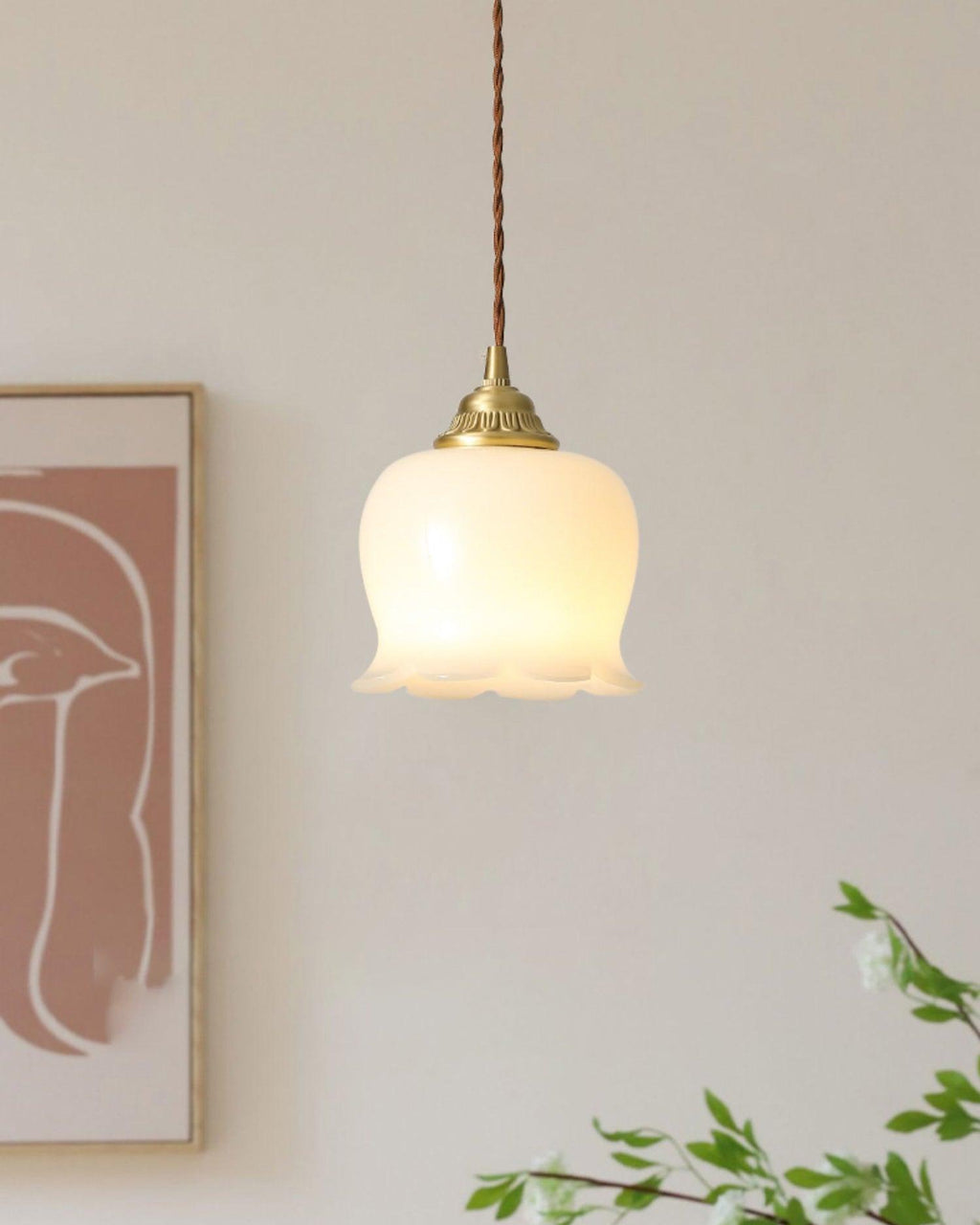 Solviance Suspension Glam en Laiton et Résine - Neutralighting