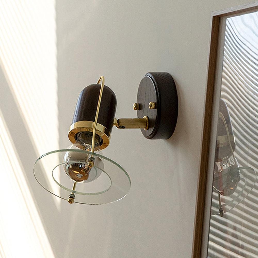 Lumace Applique Murale en Bois Rétro - Neutralighting