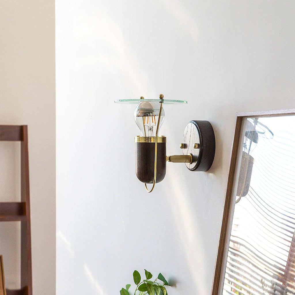 Lumace Applique Murale en Bois Rétro - Neutralighting