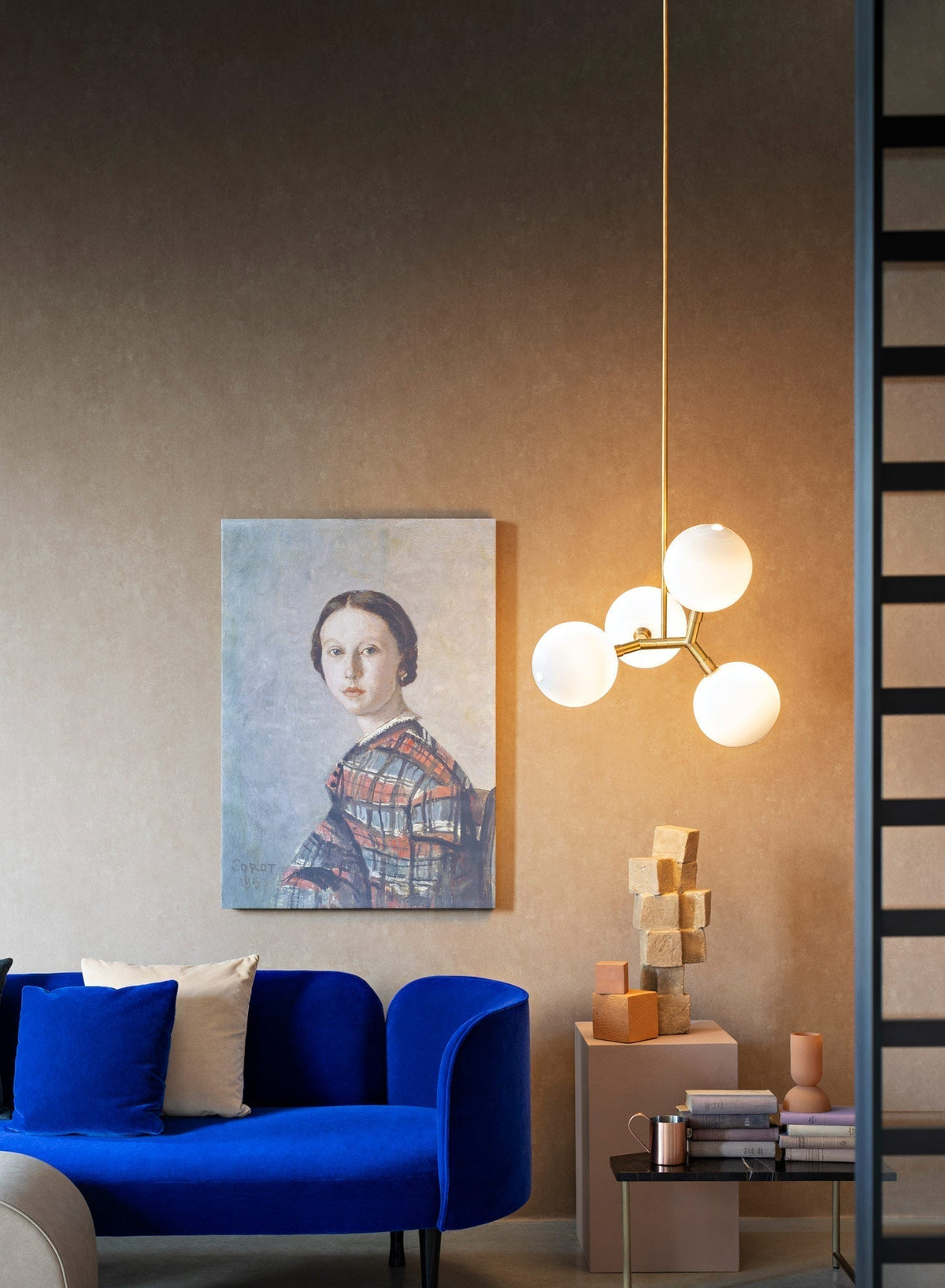Irina Suspension Laiton Verre Minimaliste Moderne - Neutralighting