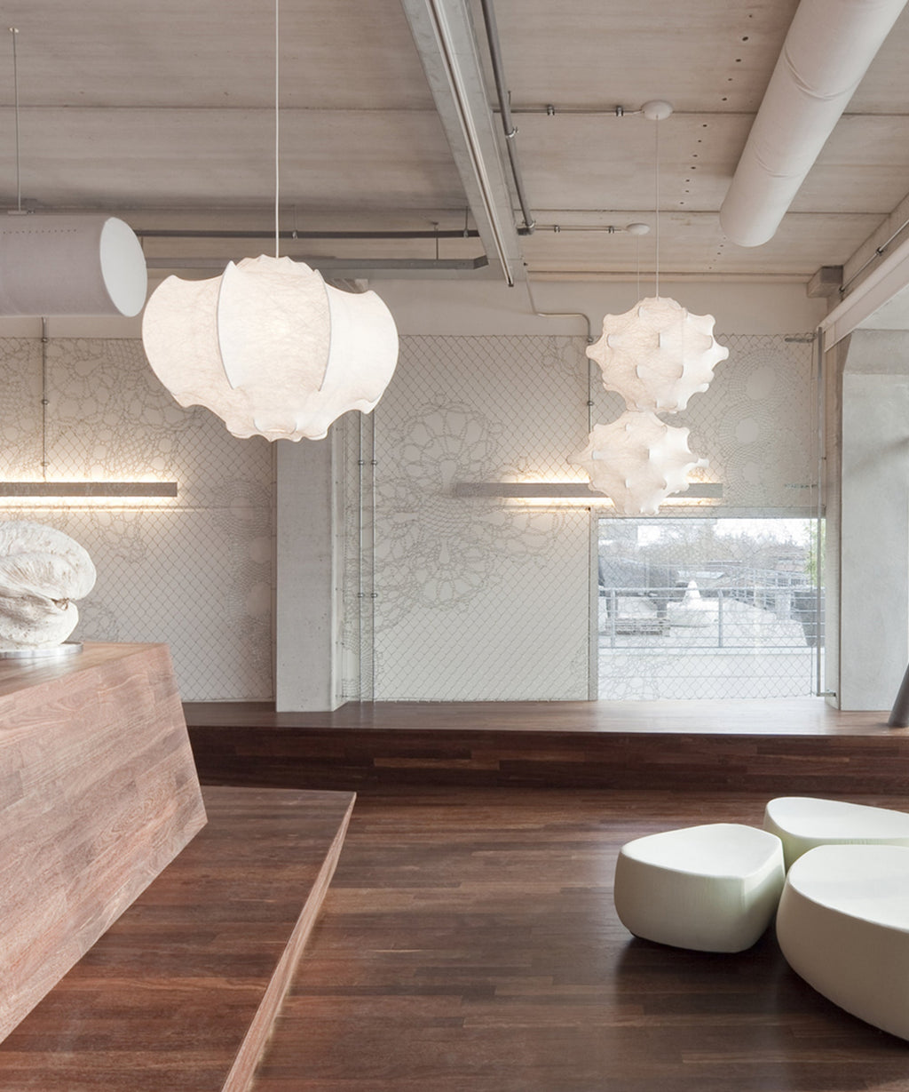 Lotus Lampe Suspendue Minimaliste en Soie - Neutralighting
