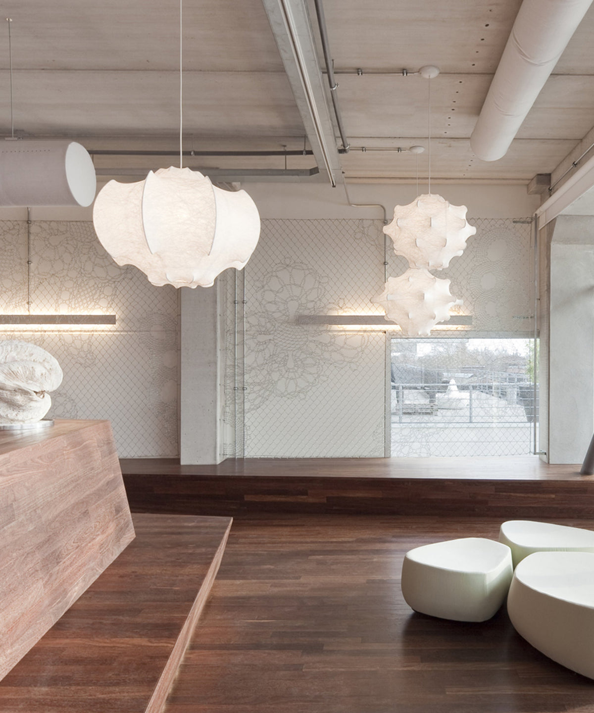 Lotus Lampe Suspendue Minimaliste en Soie - Neutralighting