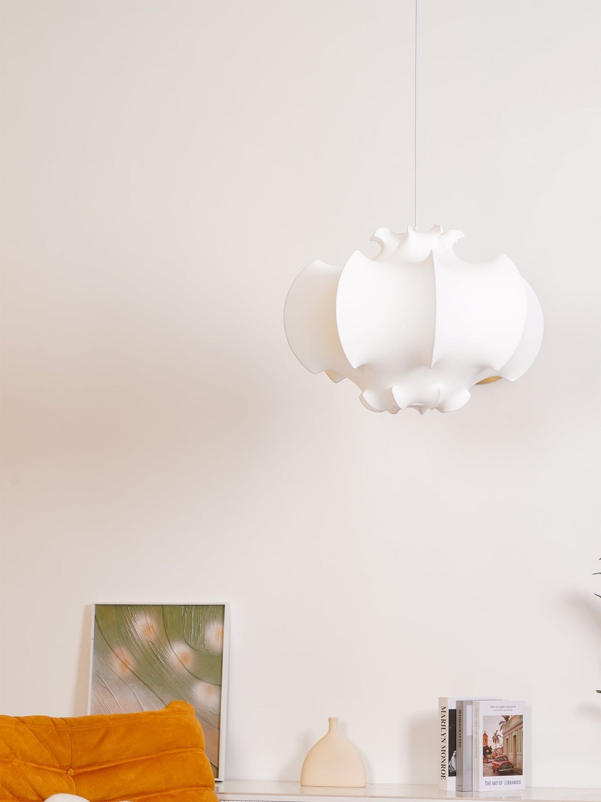 Lotus Lampe Suspendue Minimaliste en Soie - Neutralighting