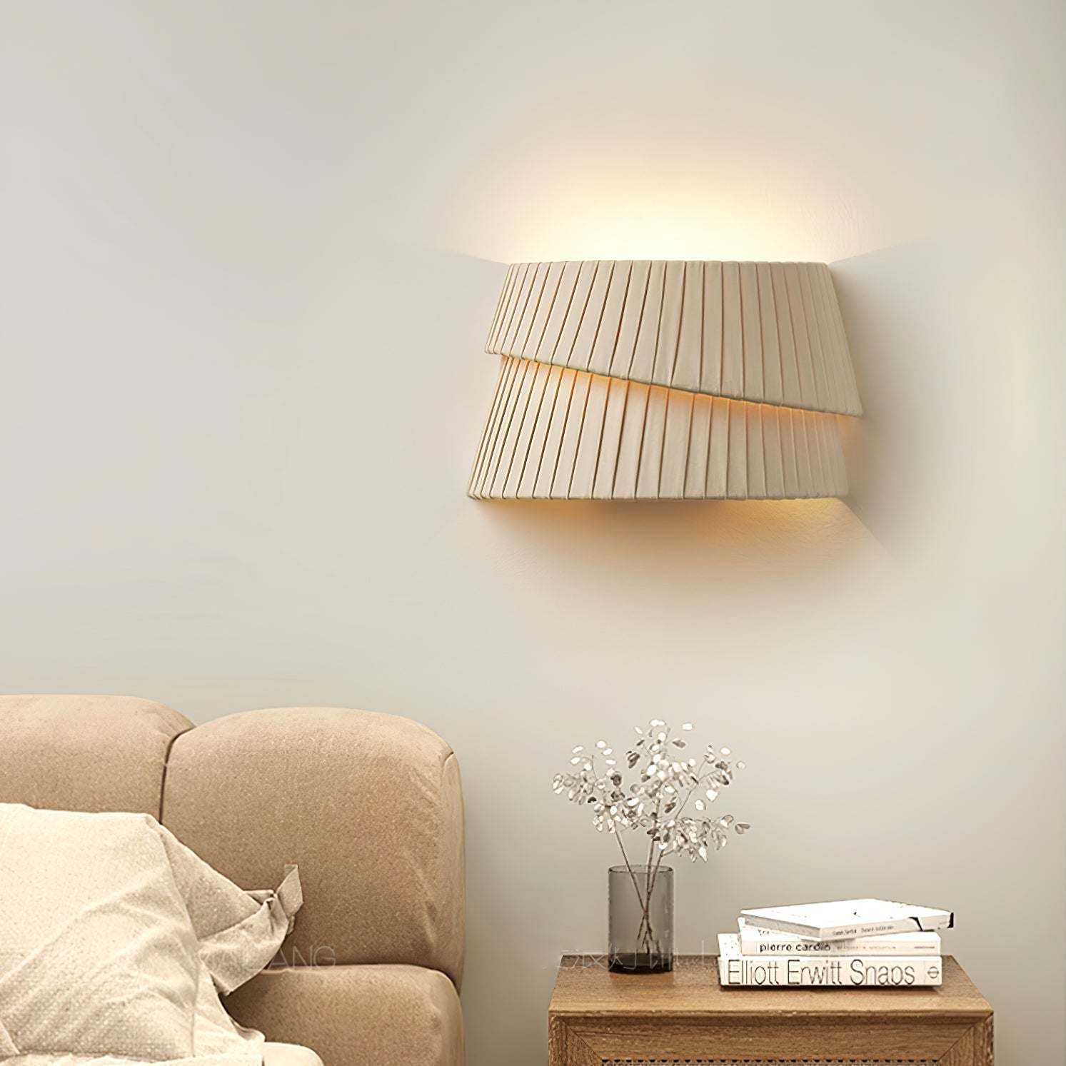 Cevelarae Applique Murale Tissu Art Nordic Twist Premium - Neutralighting