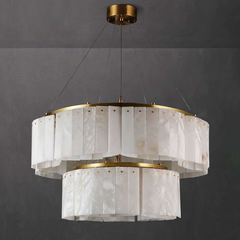 Ilveliel Suspension à Deux Niveaux en Albâtre - Neutralighting