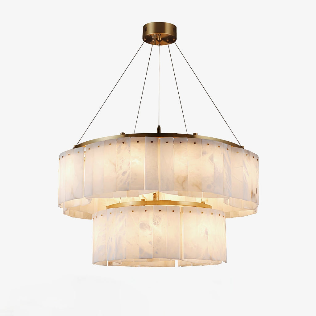 Ilveliel Suspension à Deux Niveaux en Albâtre - Neutralighting