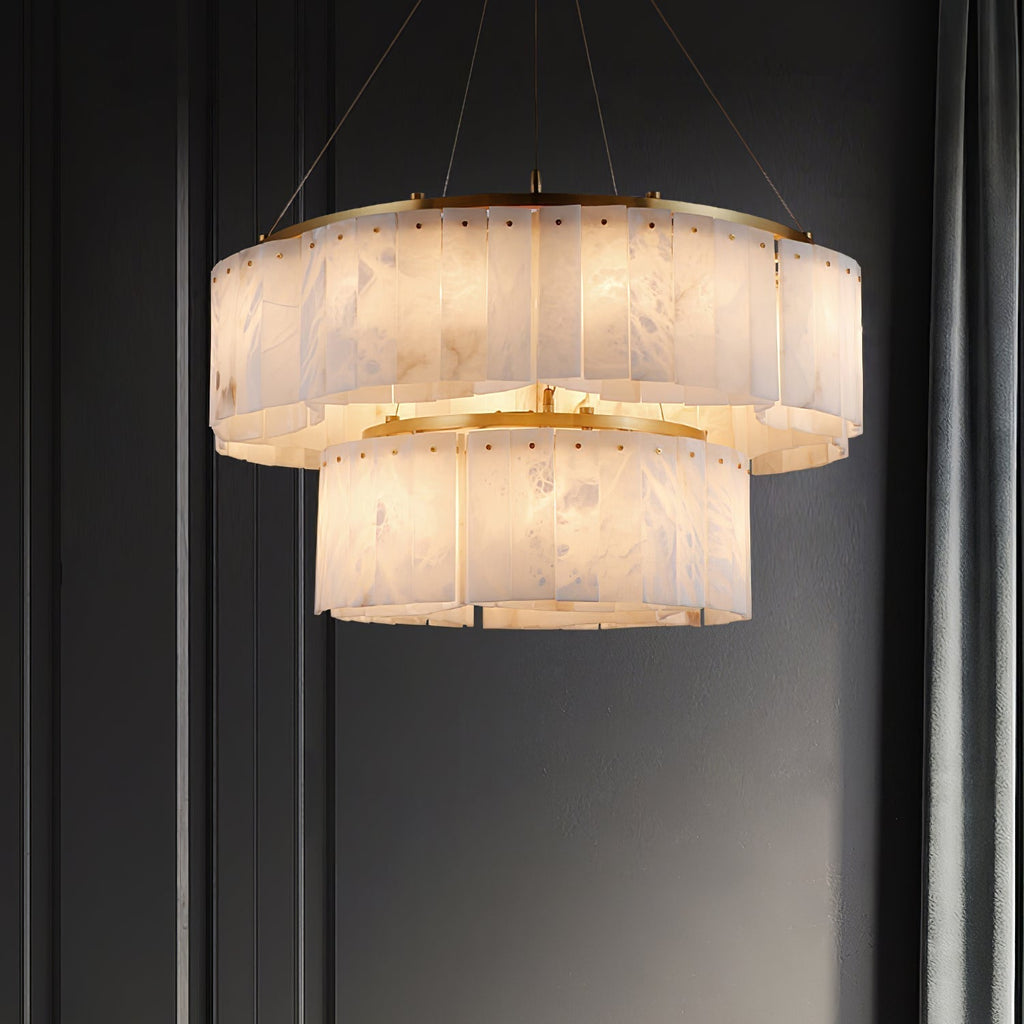 Ilveliel Suspension à Deux Niveaux en Albâtre - Neutralighting