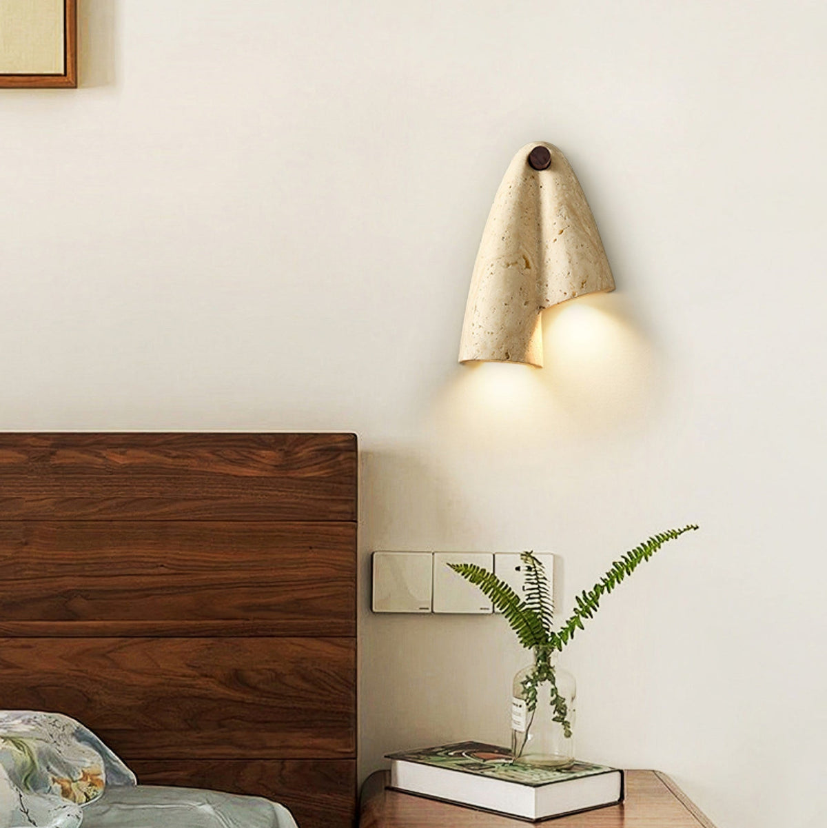 Solva Applique Murale Artistique en Travertin - Neutralighting