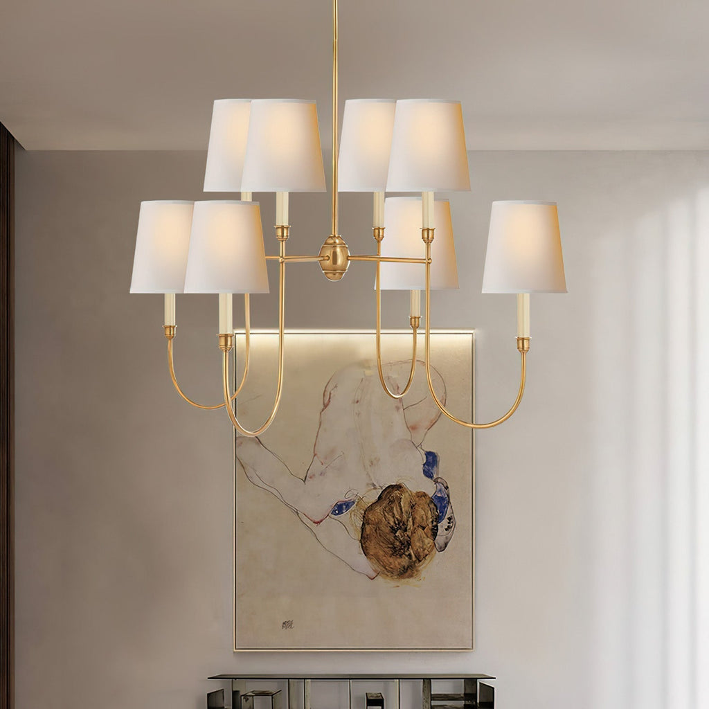 Nyshair Lustre Laiton Tissu Industriel Vintage - Neutralighting