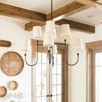 Talia Lustre de Luxe en Laiton et Tissu - Neutralighting