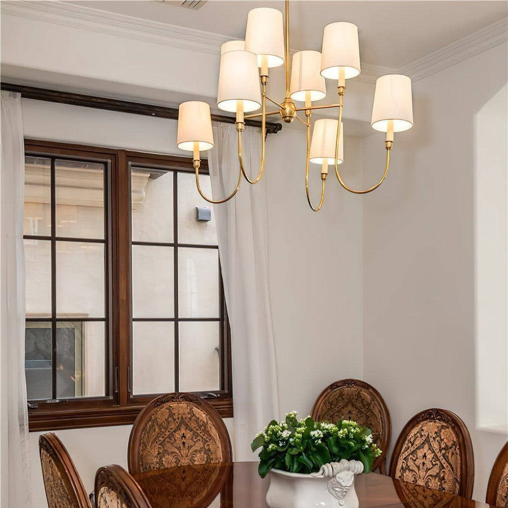 Nyshair Lustre Laiton Tissu Industriel Vintage - Neutralighting