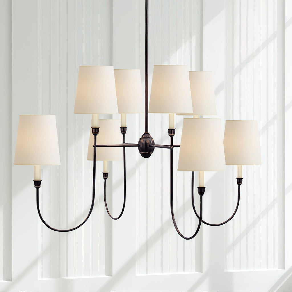 Nyshair Lustre Laiton Tissu Industriel Vintage - Neutralighting