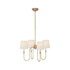 Talia Lustre de Luxe en Laiton et Tissu - Neutralighting