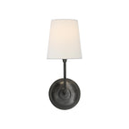 Victor Applique Murale en Bronze Noir et Tissu - Neutralighting