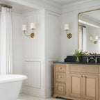 Victor Applique Murale en Bronze Noir et Tissu - Neutralighting