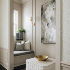 Victor Applique Murale en Bronze Noir et Tissu - Neutralighting